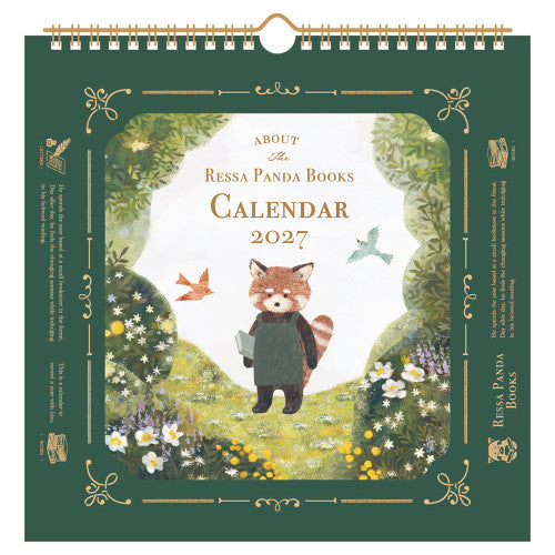 [Précommande] Calendrier mural avec un petit panda roux et son ami lapin