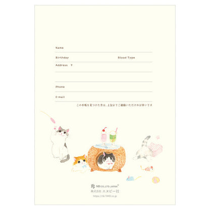 [Précommande] Agenda à motifs de chats "Lazing around" vert