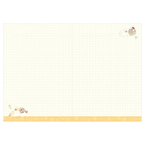 [Précommande] Agenda à motifs d'oiseaux "Chirping" blanc