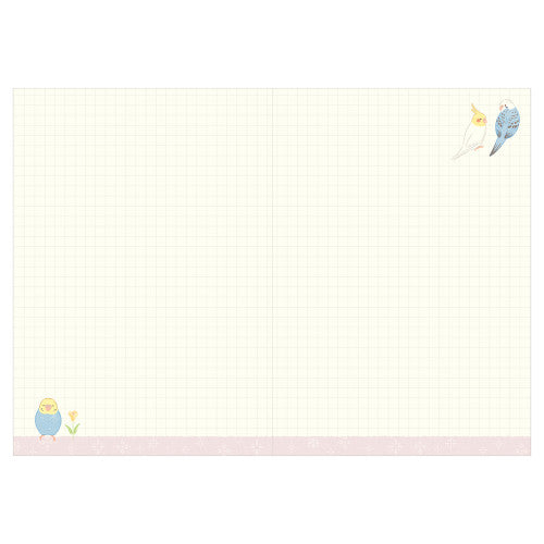 [Précommande] Agenda à motifs d'oiseaux "Chirping" blanc