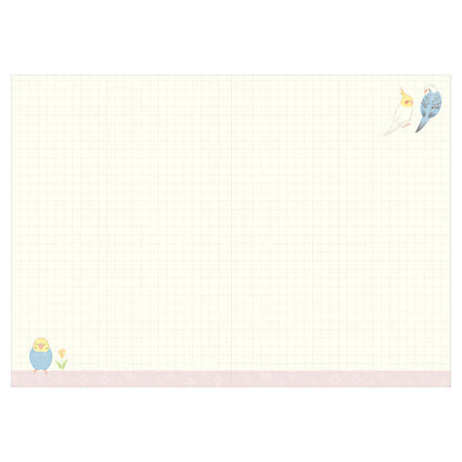 [Précommande] Agenda à motifs d'oiseaux "Chirping" blanc