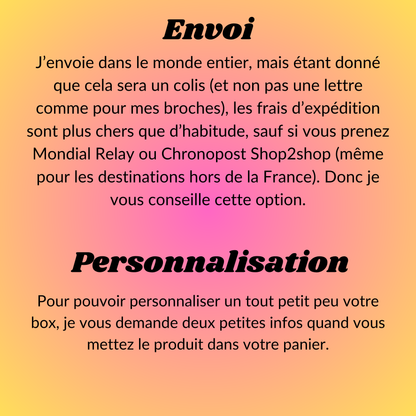 Box "Papeterie et réconfort" n°2 !!