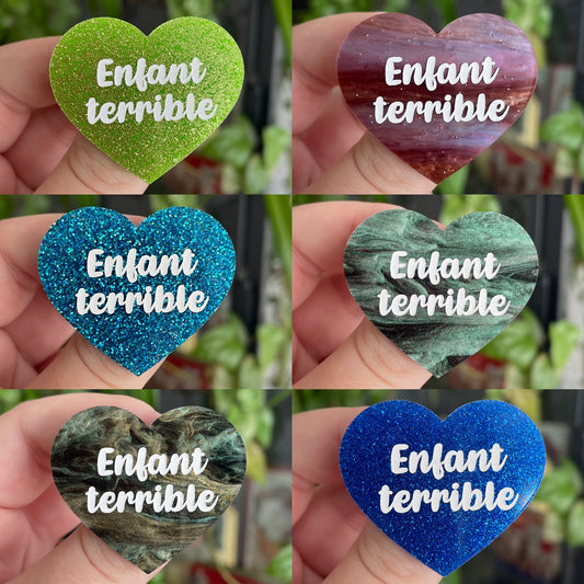Broche "Enfant terrible" (couleur au choix)