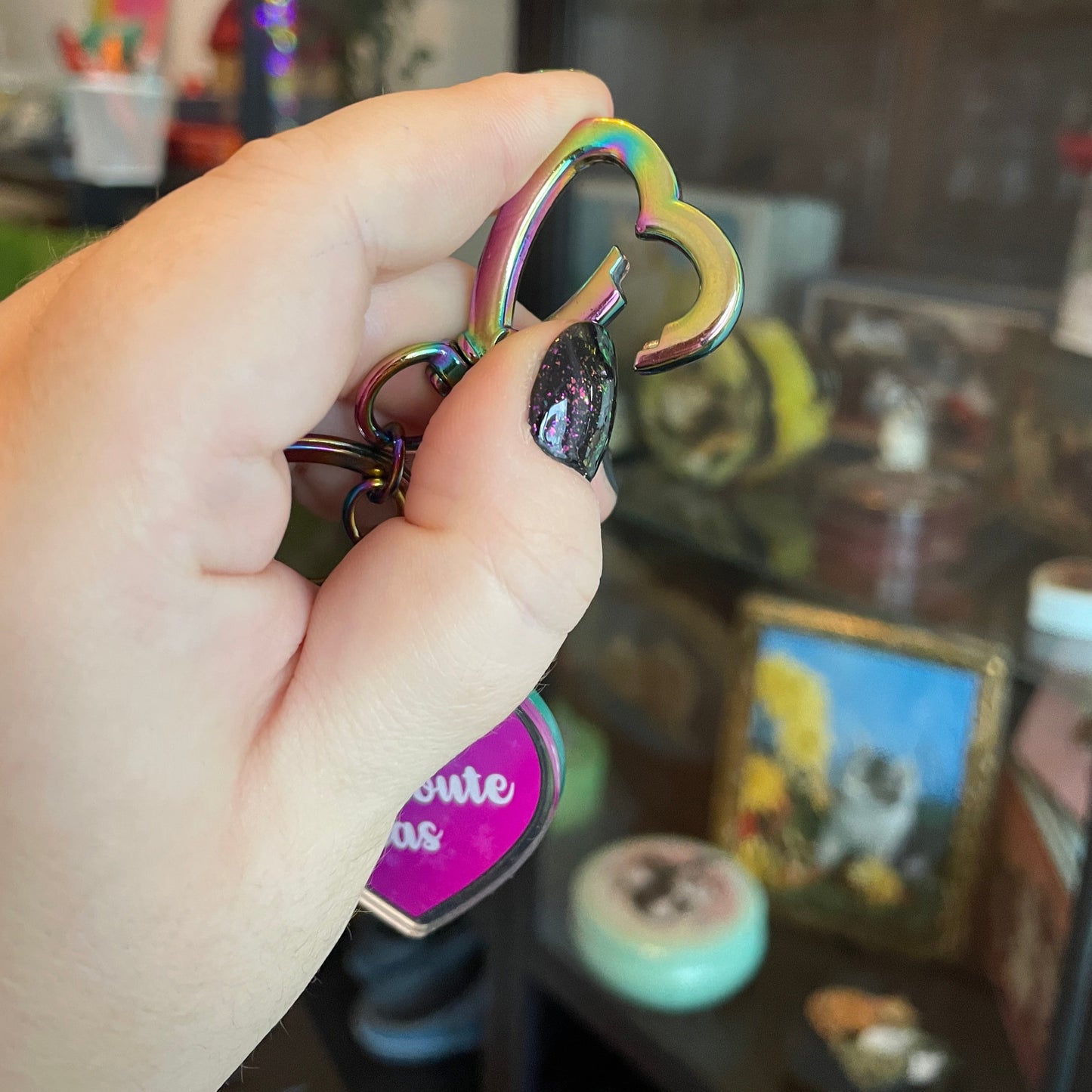 Porté clé "En vrai je t'écoute pas" / "J'aime bien quand tu parles pas"