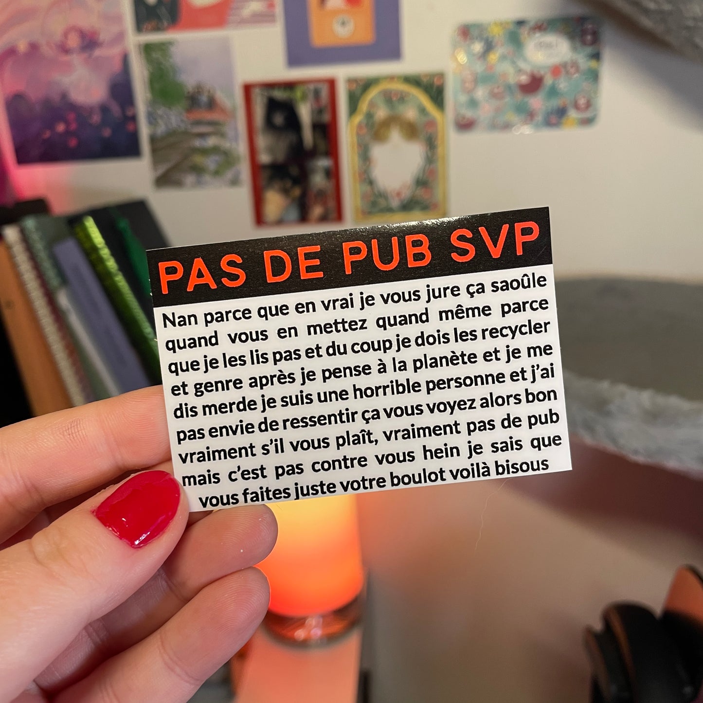 Sticker stop pub waterproof