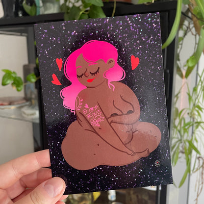 [COLLAB AVEC BIG BOOBS AND LITTLE TOES] Broche petite personne violette