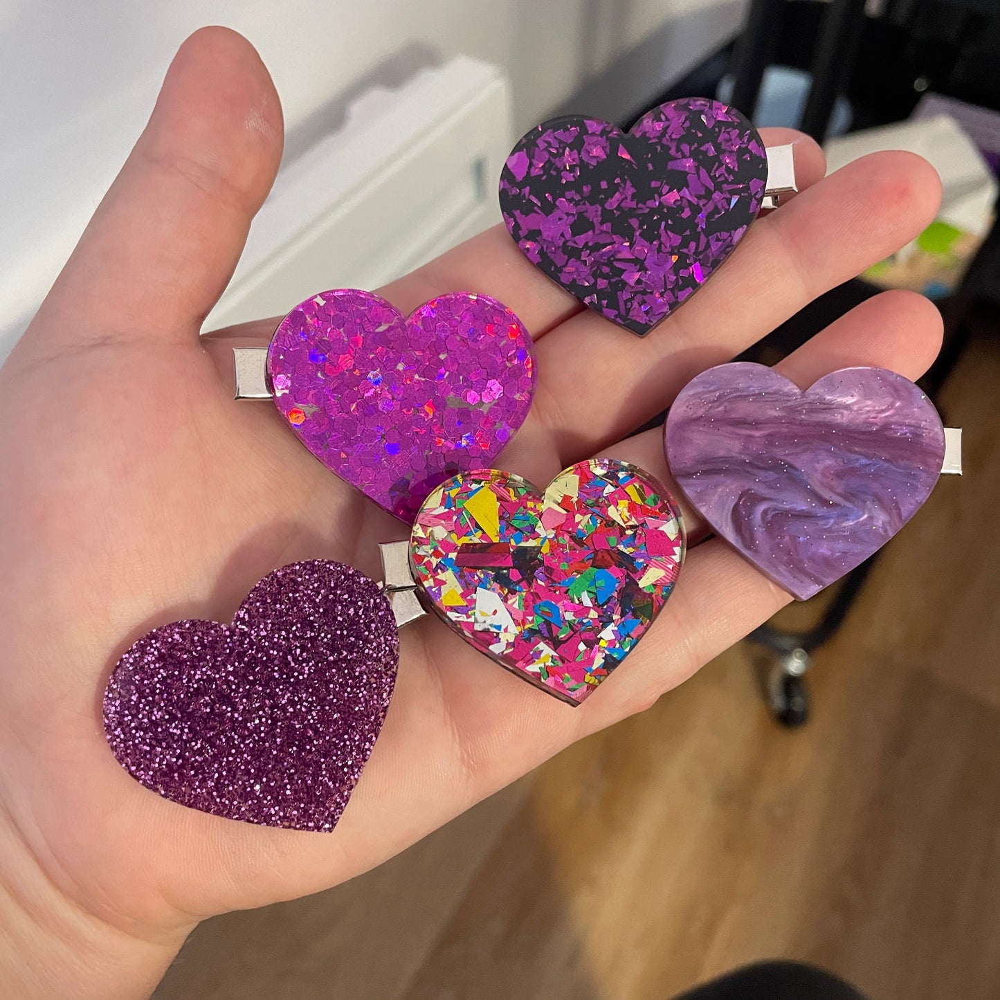 Lot de 5 barrettes