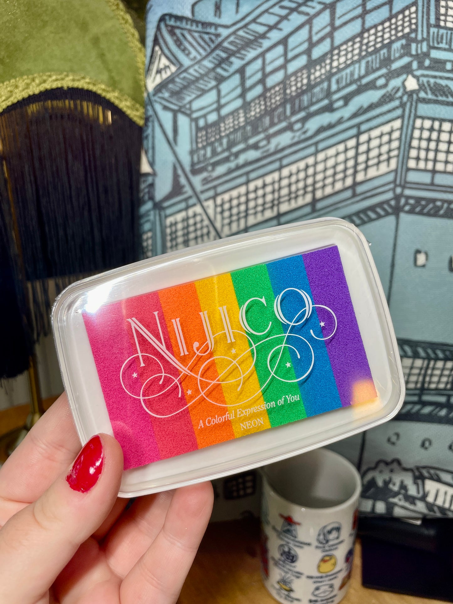 🌈 Encreur de tampon arc-en-ciel 🌈