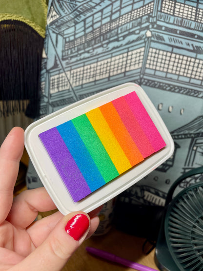 🌈 Encreur de tampon arc-en-ciel 🌈
