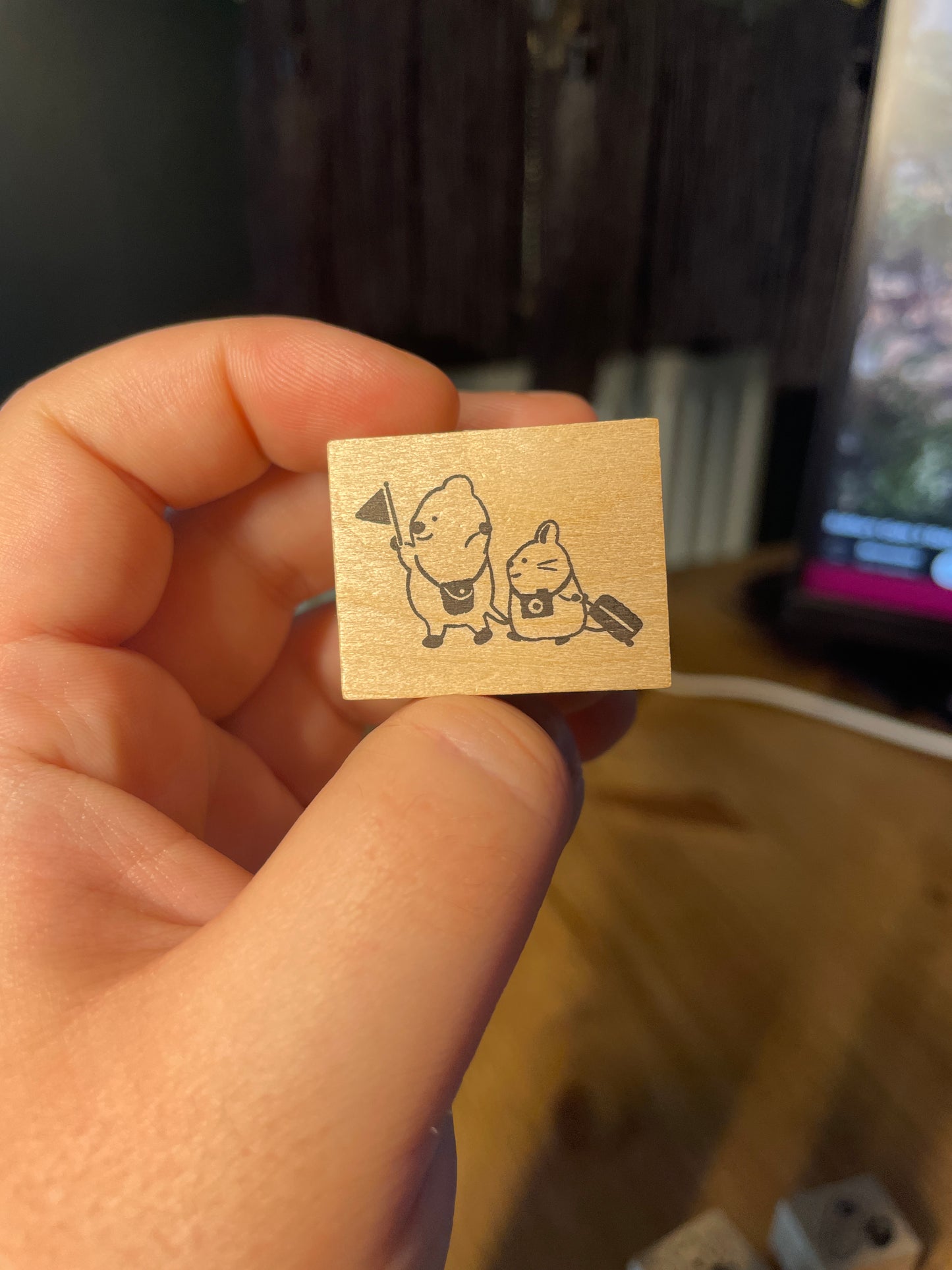 🧳 Petit tampon "Touristes" 🧳