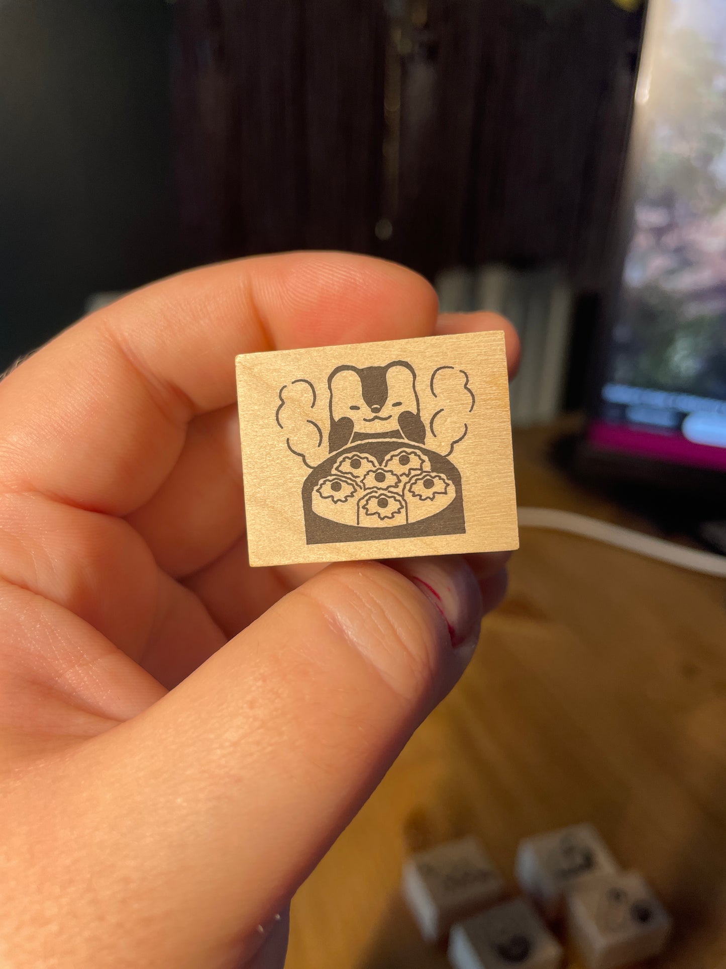 🥟 Petit tampon "Raviolis fumants" 🥟