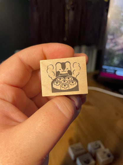 🥟 Petit tampon "Raviolis fumants" 🥟