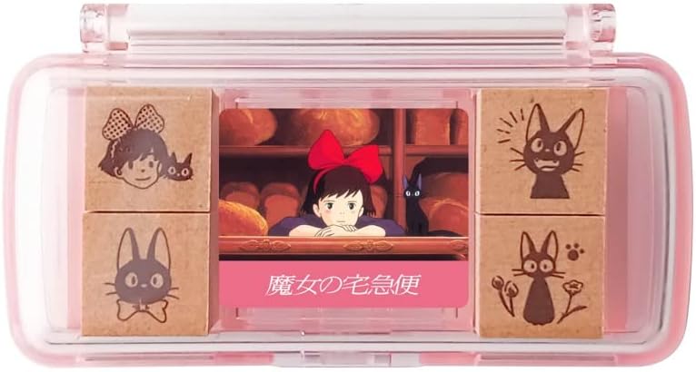 [Précommande] Boite de 4 tampons Kiki la petite sorcière avec un encreur