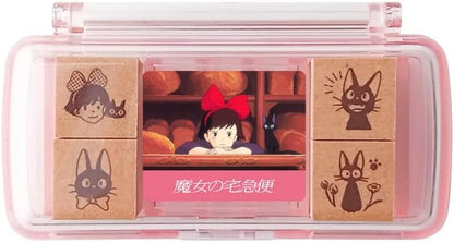 [Précommande] Boite de 4 tampons Kiki la petite sorcière avec un encreur