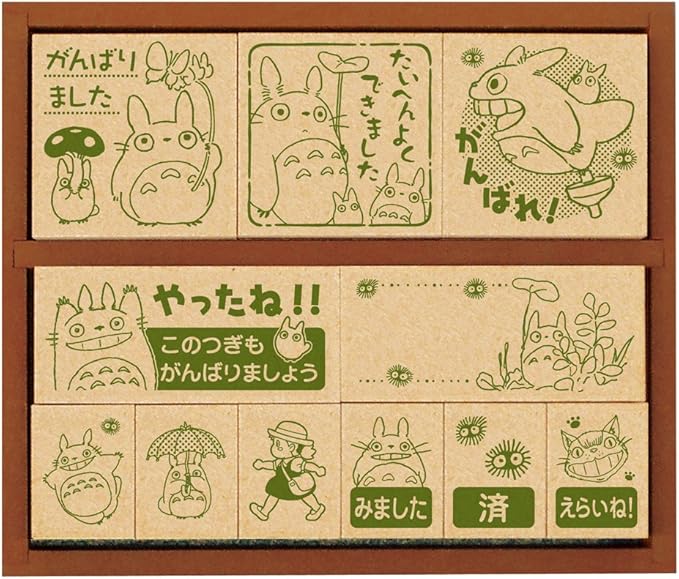 [Précommande] Boite de tampons Totoro (version marron)
