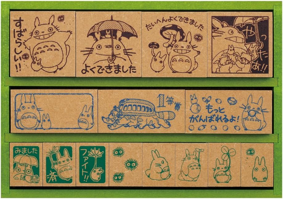 [Précommande] Boite de tampons Totoro (version verte)