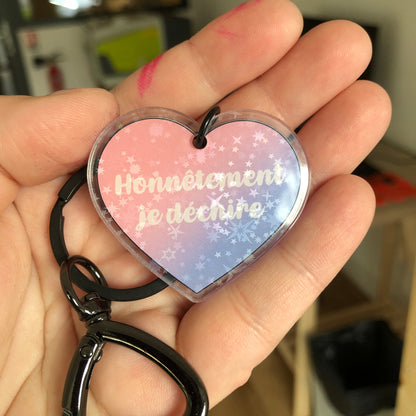 Porté clé "Honnêtement je déchire" / "Bravo moi"