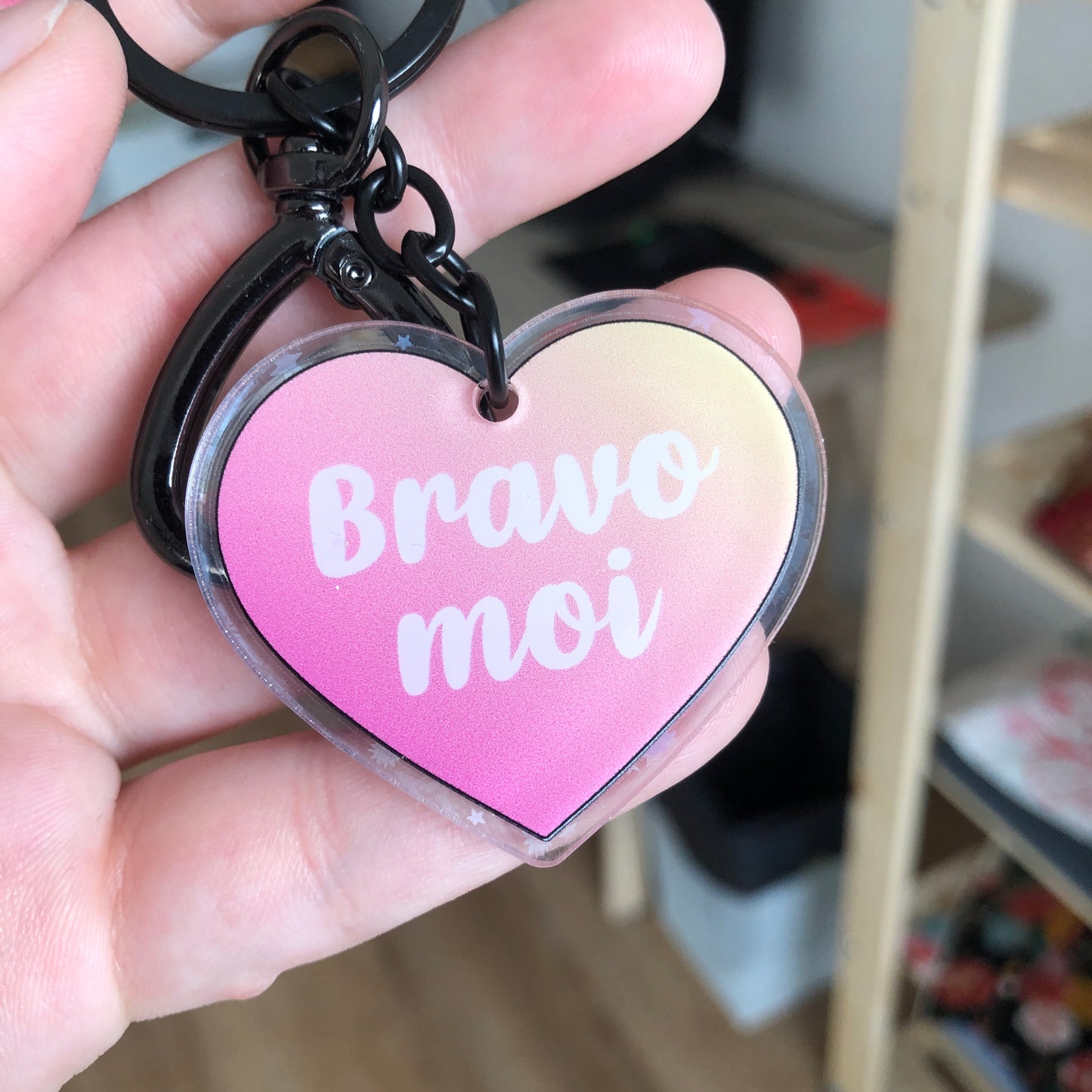 Porté clé "Honnêtement je déchire" / "Bravo moi"