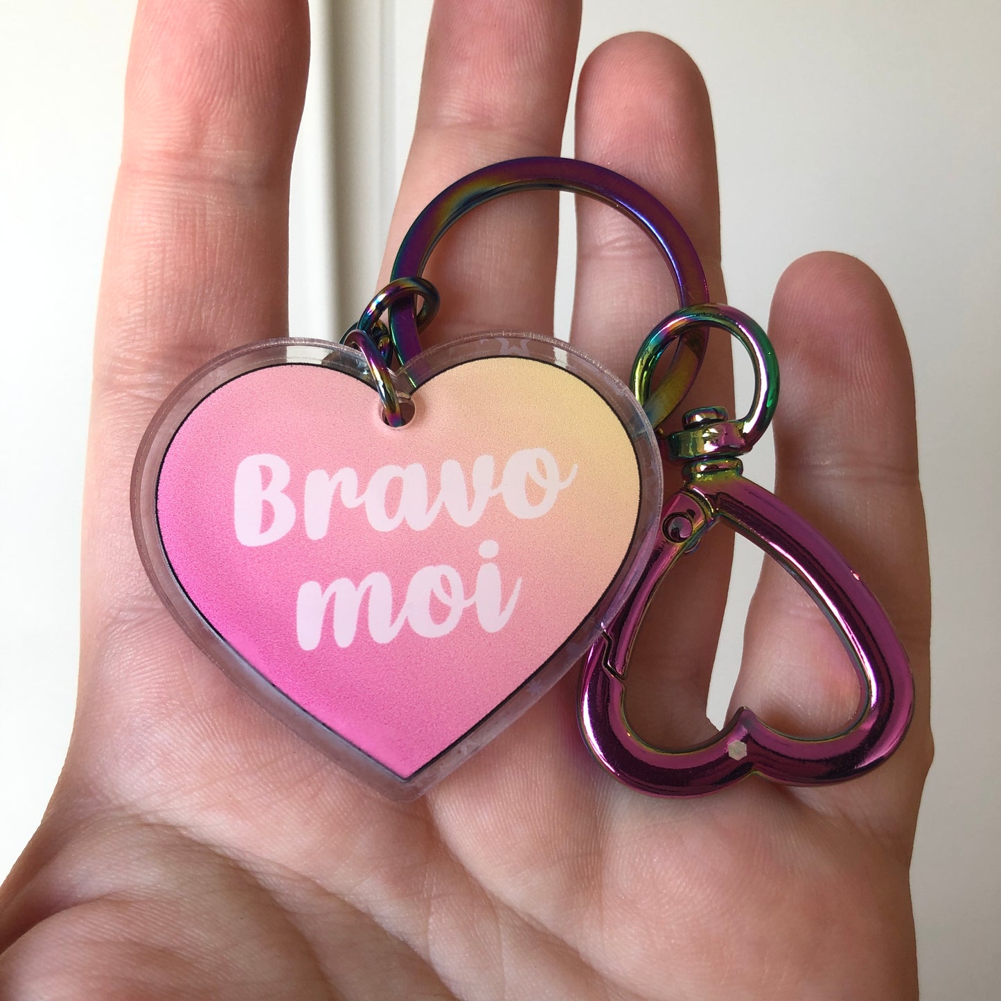 Porté clé "Honnêtement je déchire" / "Bravo moi"