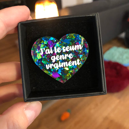 Broches "Contrôle technique" dans les tons verts