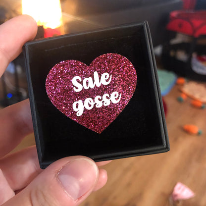 Broches "Contrôle technique" dans les tons roses
