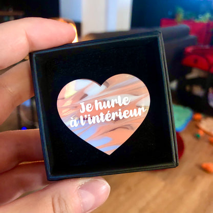 Broches "Contrôle technique" dans les tons roses
