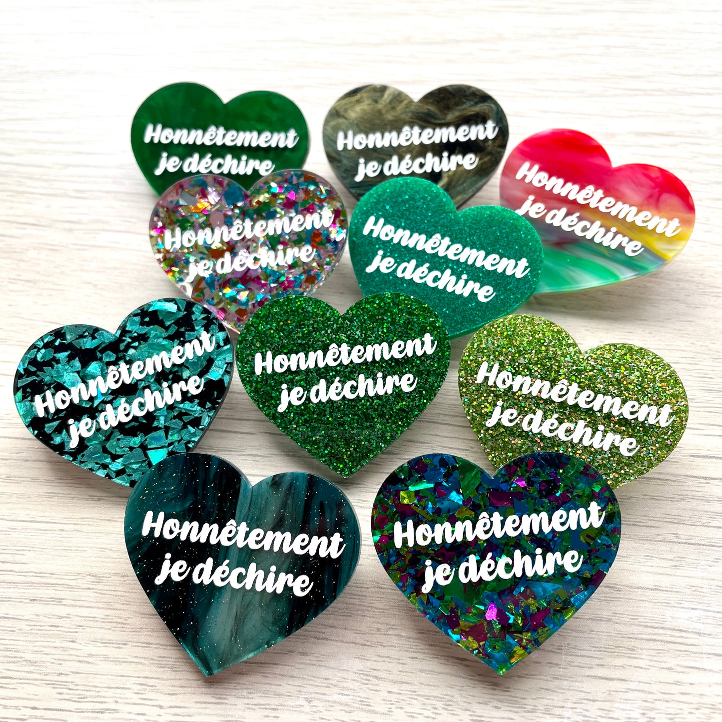 BROCHE SURPRISE !!! "Honnêtement je déchire"